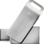 Intenso cMobile Line 64GB USB 3.1 Stick με σύνδεση USB-C & USB-A Ασημί