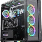 Thermaltake Core P6 Tempered Glass Gaming Midi Tower Κουτί Υπολογιστή με Πλαϊνό Παράθυρο Μαύρο