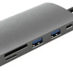Trust Dalyx 7-in-1 USB-C Docking Station με HDMI 4K PD Ethernet Ασημί