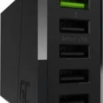 Green Cell Βάση Φόρτισης με 5 Θύρες USB-A 52W Quick Charge 3.0 σε Μαύρο χρώμα (CHARGC05)