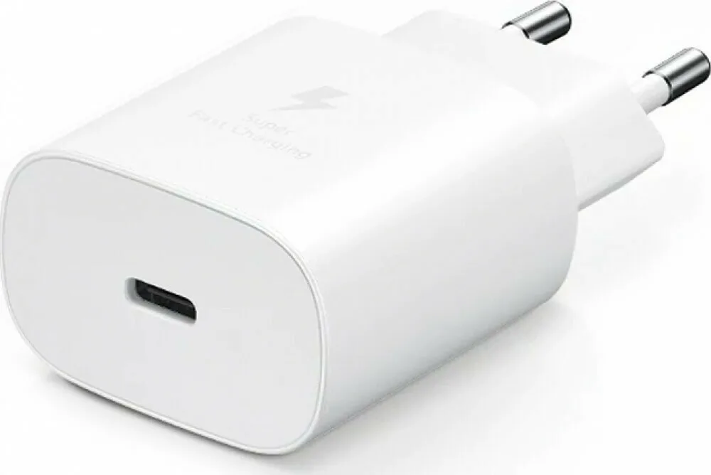 20211104144201_samsung_usb_c_wall_adapter_leyko_fast_travel_charger_25w Samsung Φορτιστής Χωρίς Καλώδιο με Θύρα USB-C 25W Power Delivery Λευκός (EP-TA800N Bulk) - Image 1