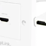 LogiLink Πρίζα HDMI με Πλαίσιο Αντάπτορας In/Out σε Λευκό χρώμα AH0014