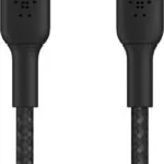 Belkin Braided USB-C to Lightning Cable 30W Μαύρο 2m (CAA004bt2MBK)