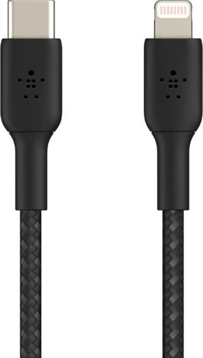 Belkin Braided USB-C to Lightning Cable 30W Μαύρο 2m (CAA004bt2MBK) - Image 1