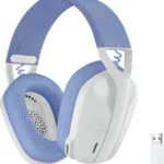 Logitech G435 Lightspeed Ασύρματο Over Ear Gaming Headset με σύνδεση Bluetooth / USB Λευκό