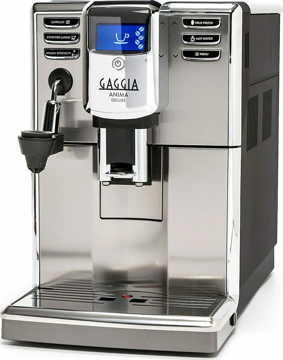 Gaggia Anima Deluxe Αυτόματη Μηχανή Espresso 1850W Πίεσης 15bar με Μύλο Άλεσης Ασημί - Image 1