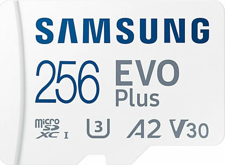 Samsung Evo Plus (2021) microSDXC 256GB Class 10 U3 V30 A2 UHS-I με αντάπτορα - Image 1