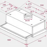 Teka TL 6310 B Συρόμενος Απορροφητήρας 60cm Μαύρος