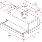 Teka TL 6310 W Συρόμενος Απορροφητήρας 60cm Λευκός