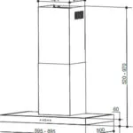 Faber TSP X A90 2LS Απορροφητήρας Καμινάδα 90cm Inox