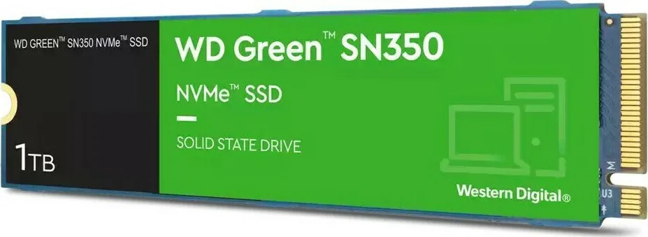 Western Digital Green SN350 SSD 1TB τύπου M.2 με σύνδεση PCI Express 3.0 WDS100T3G0C - Image 1