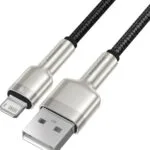 Baseus Braided USB to Lightning Cable Μαύρο 1m (CALJK-A01)