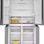Bosch Ψυγείο Ντουλάπα 605lt Total NoFrost Υ183xΠ91xΒ73.1εκ. Brushed Steel Anti-Fingerprint KFN96VPEA