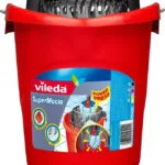 Vileda Κουβάς με Στίφτη Πλαστικός SuperMocio Χωρητικότητας 10lt Κόκκινος