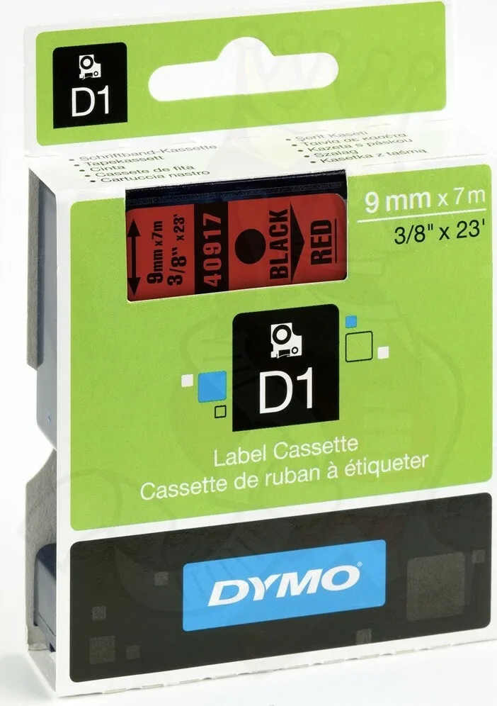 20211115111748_4c51c183 Dymo 40917 Ταινία Ετικετογράφου 7m x 9mm σε Κόκκινο Χρώμα S0720720 - Image 1