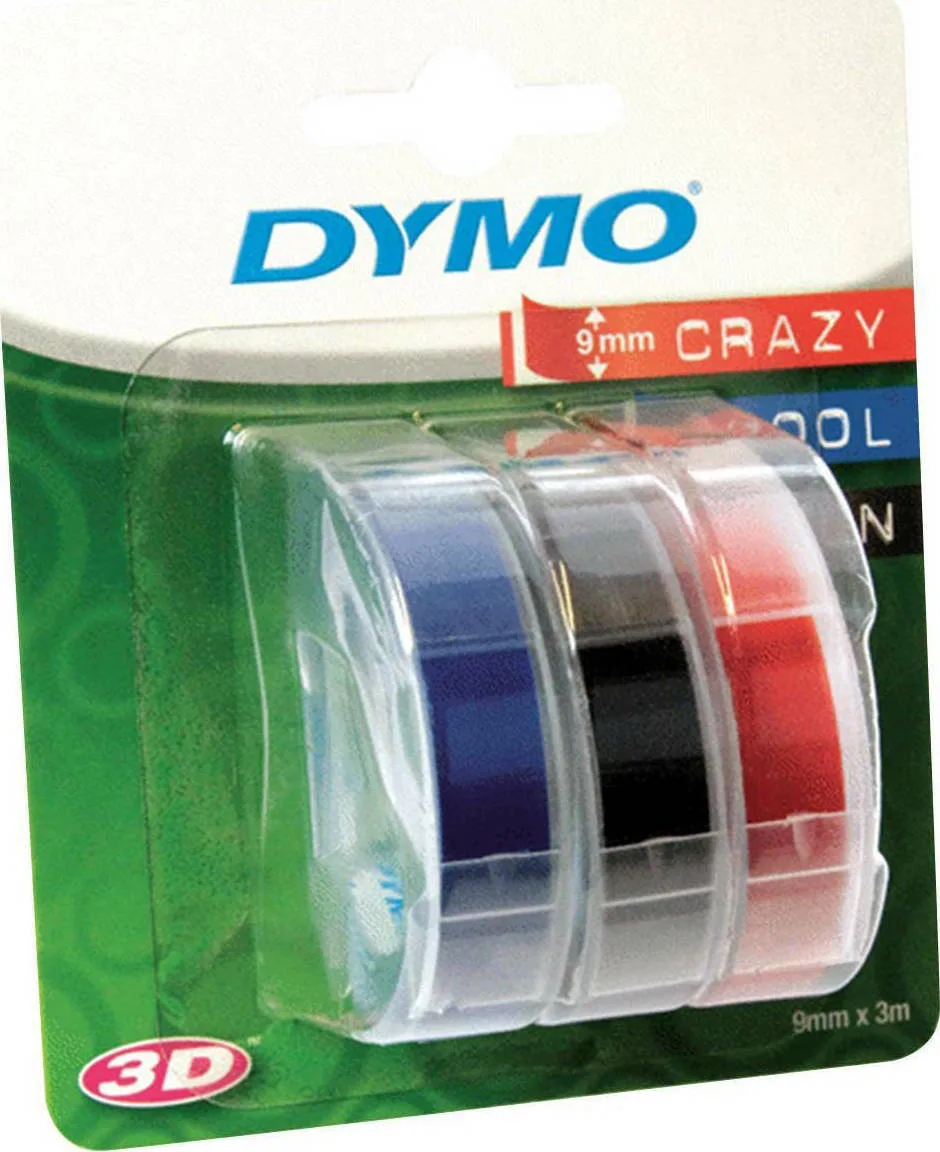 Dymo Ταινία Ετικετογράφου 3m x 9mm Πολύχρωμη 3τμχ S0847750 - Image 1