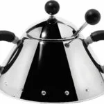 Alessi Ζαχαριέρα Σερβιρίσματος Μεταλλική σε Ασημί Χρώμα