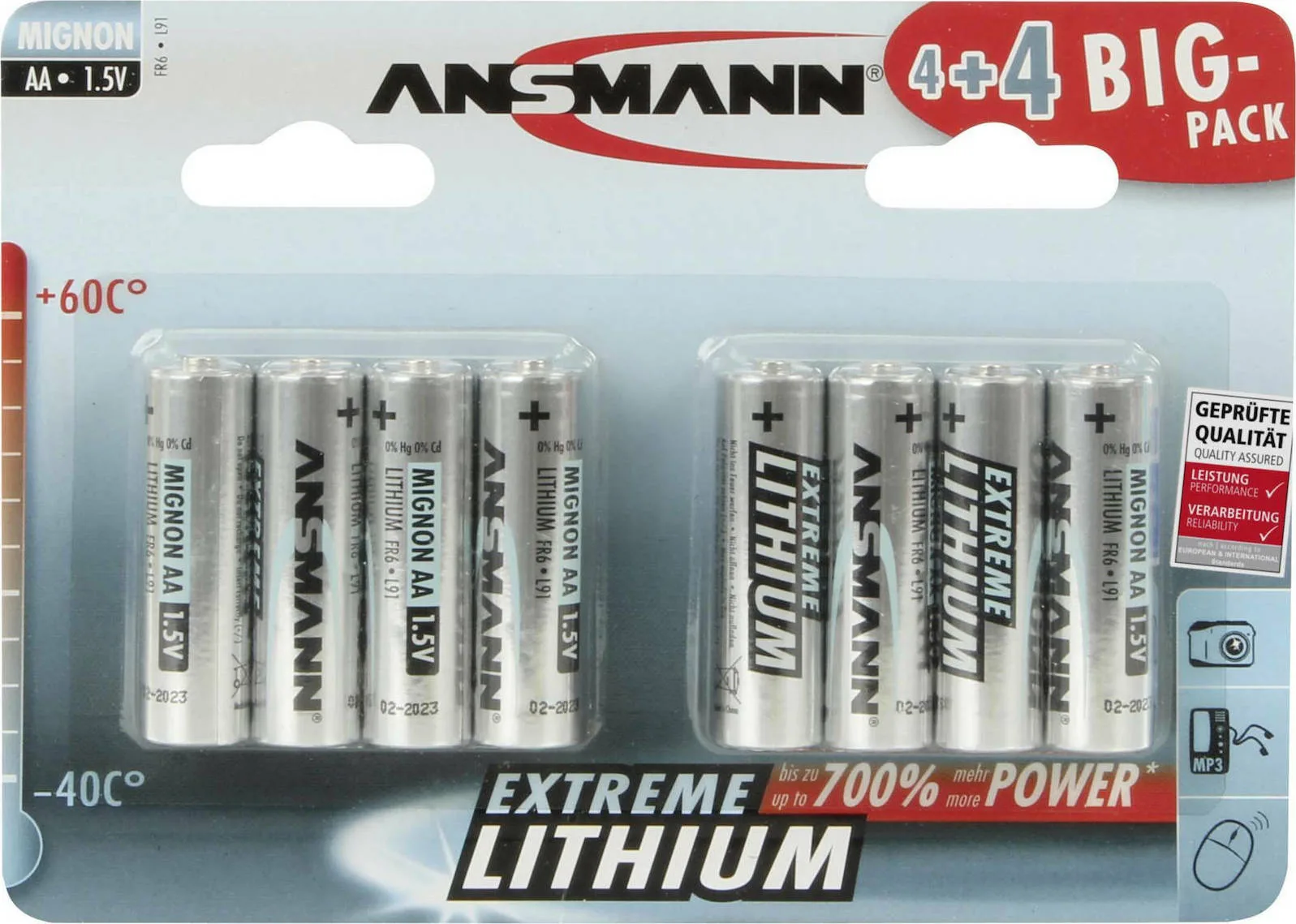 20211115172636_ansmann_extreme_mpataries_lithiou_aa_1_5v_8tmch Ansmann Extreme Μπαταρίες Λιθίου AA 1.5V 8τμχ - Image 1