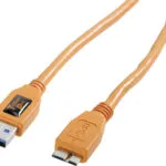 Tether Tools Regular USB 3.0 to micro USB Cable Πορτοκαλί 4.6m (CU5454)