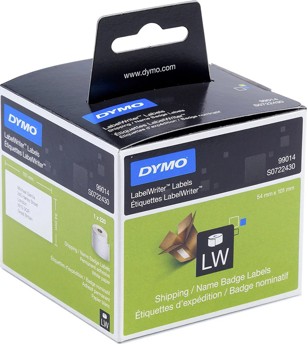 20211116162048_dymo_99014_s0722430_220_aytokollites_etiketes_se_rolo_gia_ektypoti_etiketon_101x54mm Dymo 99014 S0722430 220 Αυτοκόλλητες Ετικέτες σε Ρολό για Εκτυπωτή Ετικετών 101x54mm - Image 1