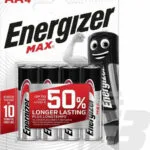 Energizer Max Αλκαλικές Μπαταρίες AA 1.5V 4τμχ F016428