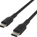 Belkin Braided USB 2.0 Cable USB-C male - USB-C 60W Μαύρο 1m (CAB004bt1MBK)
