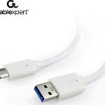 Cablexpert USB 3.0 Cable USB-C male - USB-A 36W Λευκό 1m (CCP-USB3-AMCM-1M-W)