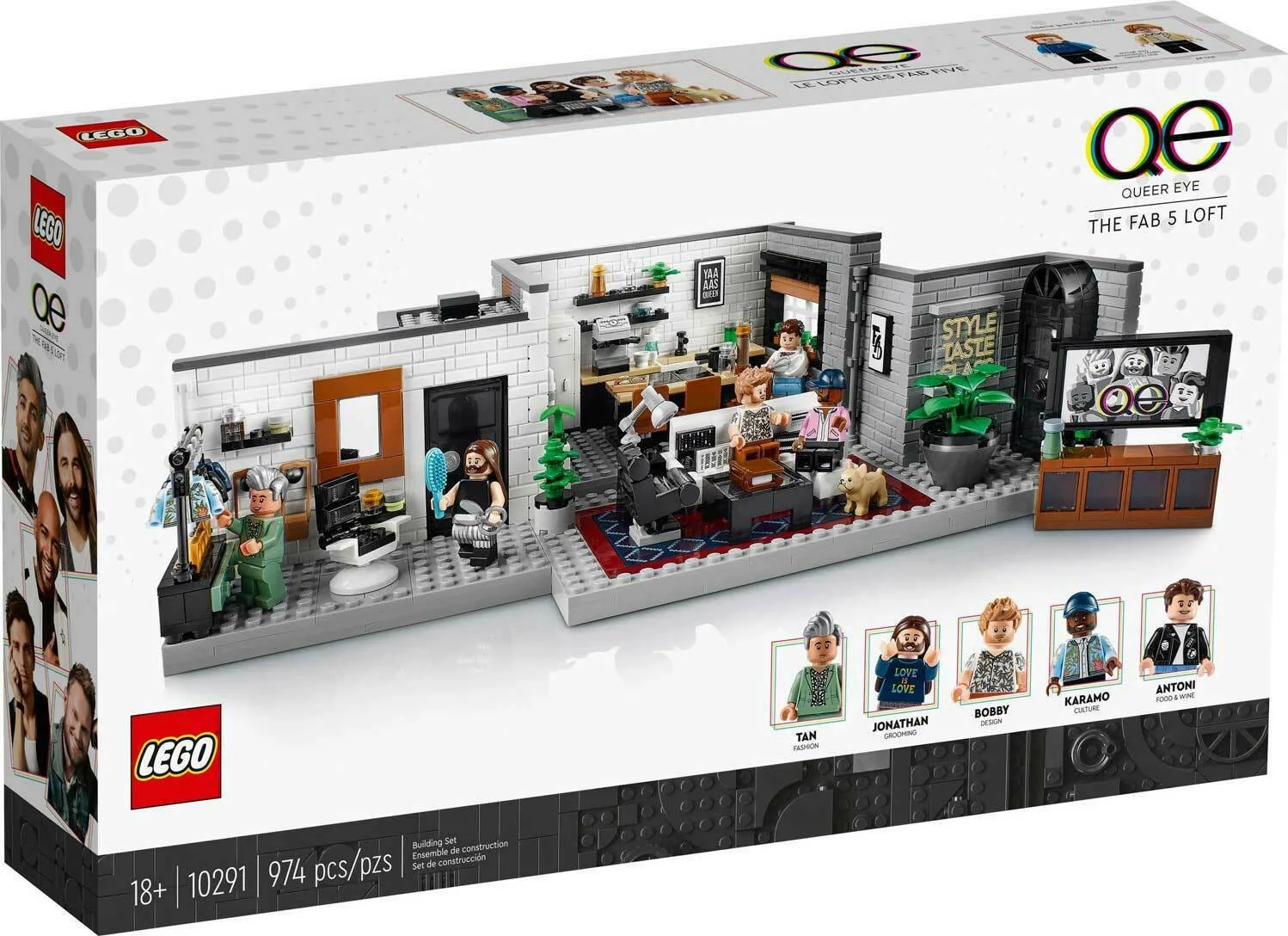 LEGO Creator Queer Eye The Fab 5 Loft για 18+ Ετών 974τμχ 10291 - Image 1