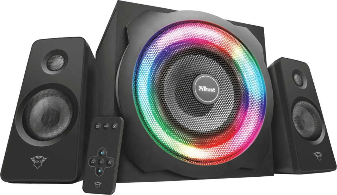 Trust GXT 629 Tytan 2.1 RGB Speaker Set Ηχεία Υπολογιστή 2.1 με RGB Φωτισμό και Ισχύ 60W σε Μαύρο Χρώμα - Image 1