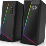 Redragon GS520 Anvil RGB Ηχεία Υπολογιστή 2.0 με RGB Φωτισμό και Ισχύ 10W σε Μαύρο Χρώμα