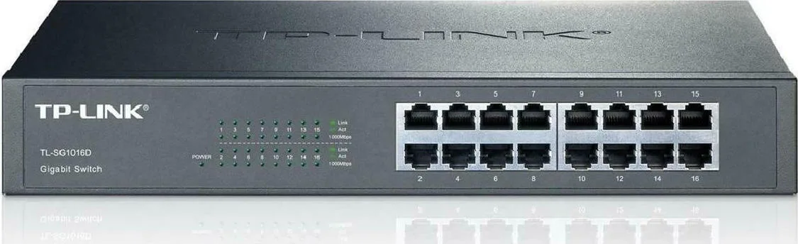 TP-LINK TL-SG1016D v7 Unmanaged L2 Switch με 16 Θύρες Gigabit (1Gbps) Ethernet - Image 1