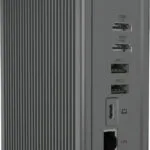 Icy Box USB-C Docking Station με HDMI 4K PD Ethernet και σύνδεση 3 Οθονών Γκρι (IB-DK2262AC)
