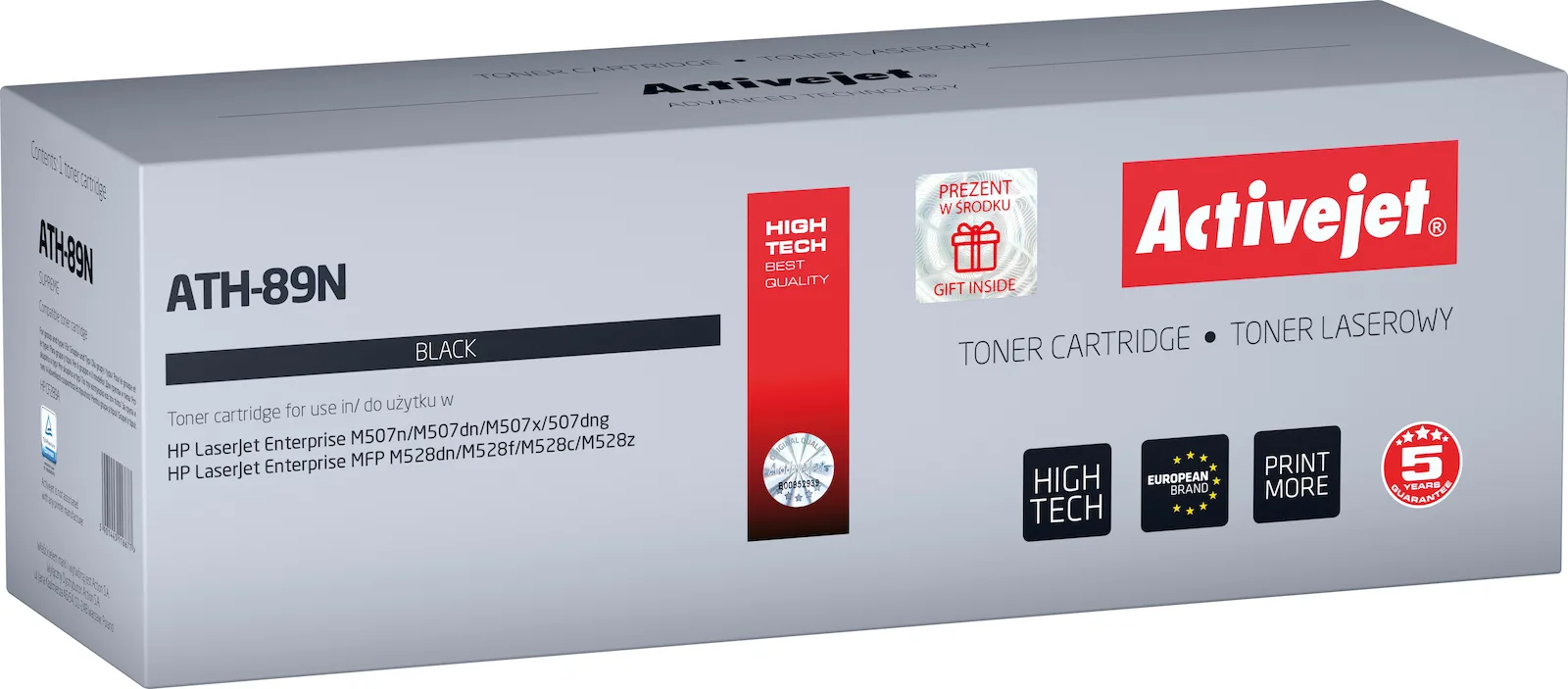 20211125145610_active_jet_symvato_toner_hp_cf289a_mayro Active Jet Συμβατό Toner για Laser Εκτυπωτή HP CF289A Μαύρο - Image 1