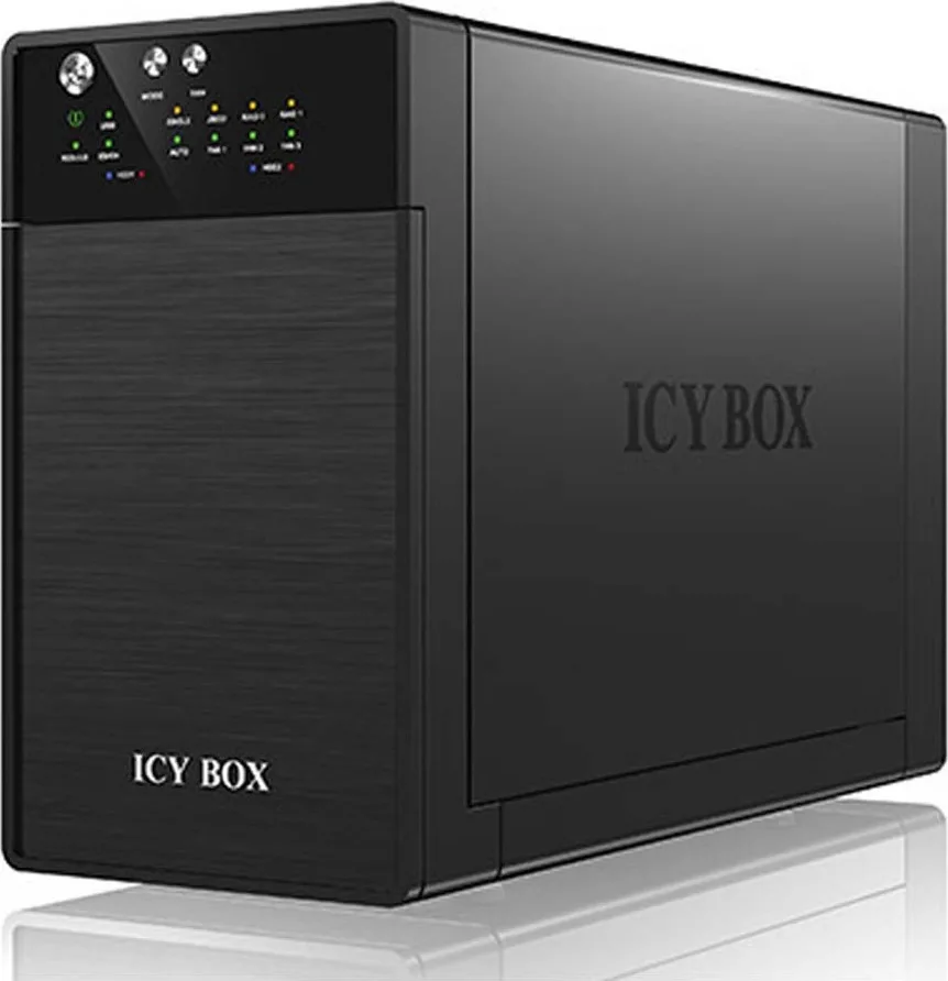 Icy Box IB-RD3620SU3 Θήκη για 2 Σκληρούς Δίσκους 3.5" SATA III με σύνδεση USB 3.0 / eSATA IB-RD3620SU3 - Image 1