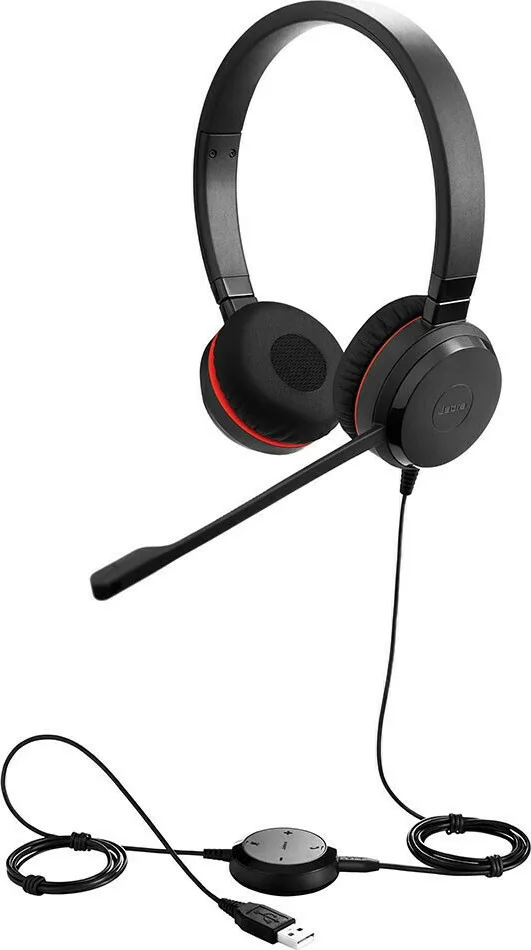 Jabra Evolve 30 II Duo On Ear Multimedia Ακουστικά με μικροφωνο και σύνδεση USB-A - Image 1