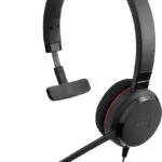 Jabra Evolve 30 II Mono On Ear Multimedia Ακουστικά με μικροφωνο και σύνδεση 3.5mm Jack / USB-A
