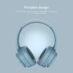 Havit I62 Ασύρματα / Ενσύρματα On Ear Ακουστικά με 8 ώρες Λειτουργίας Μπλε