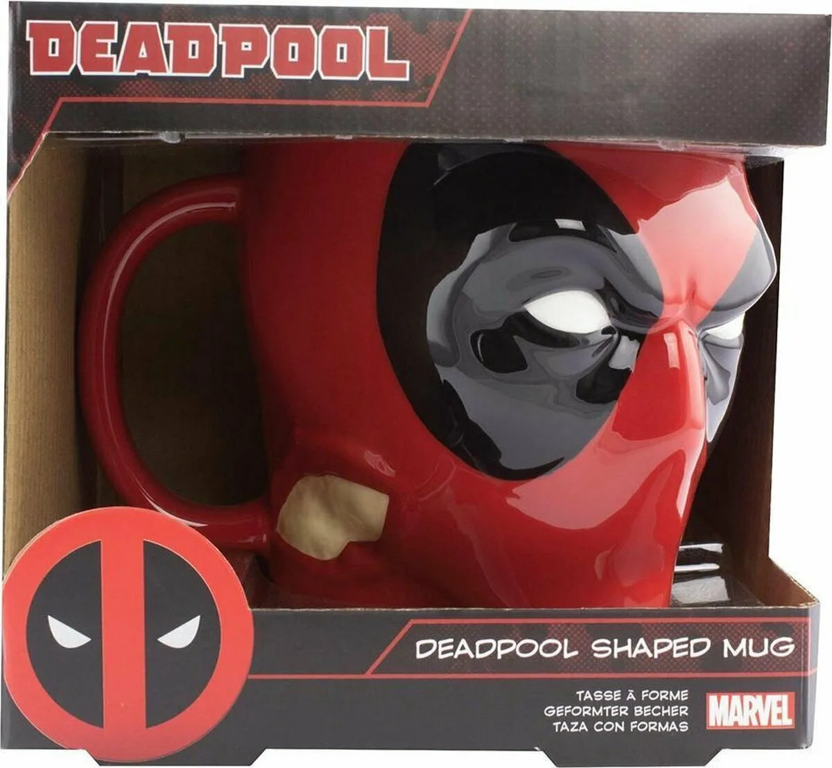 20211130134319_paladone_deadpool_head_shaped_koupa_keramiki_kokkini_350ml_pp6485dpl Paladone Deadpool Head Shaped Κούπα Κεραμική Κόκκινη 350ml PP6485DPL - Image 1