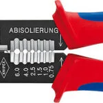 Knipex Πρέσα Ακροδεκτών Διατομής 0.5-6mm² με Απογυμνωτή (Μήκος 240mm) 97 22 240