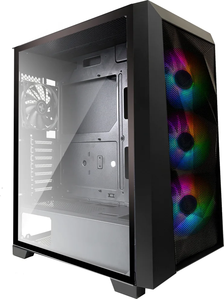 Xilence X712.RGB Gaming Midi Tower Κουτί Υπολογιστή με Πλαϊνό Παράθυρο Μαύρο - Image 1