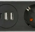 Brennenstuhl Πολύπριζο 5 Θέσεων με 2 USB-A, 1 USB-C, Διακόπτη και Καλώδιο 1.5m 1159780615
