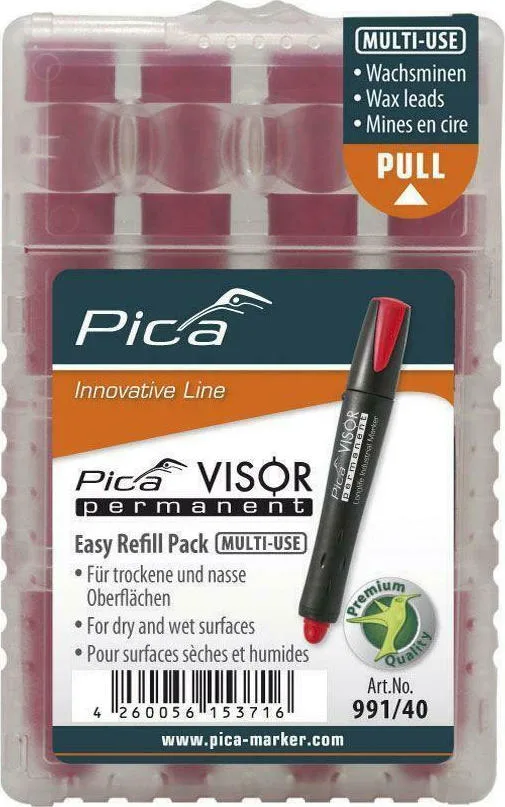 20211202142615_pica_visor_antallaktiko_melani_gia_markadoro_se_kokkino_chroma_4tmch_99140 Pica Visor Ανταλλακτικό Μελάνι για Μαρκαδόρο σε Κόκκινο χρώμα 4τμχ 99140 - Image 1