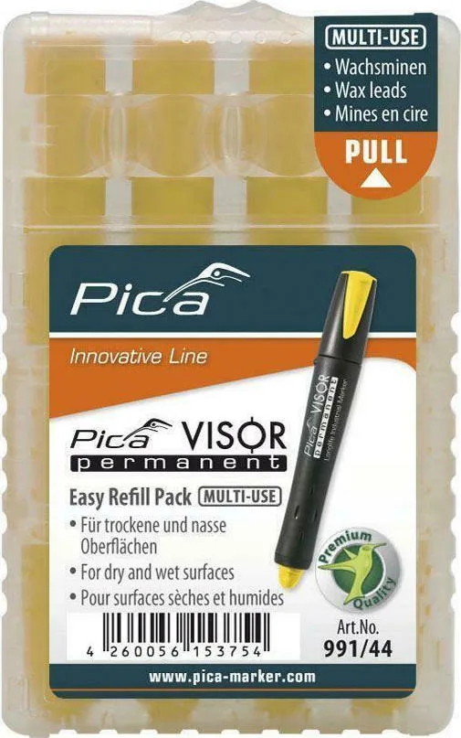 20211202142633_pica_visor_antallaktiko_melani_gia_markadoro_se_kitrino_chroma_4tmch_99144 Pica Visor Ανταλλακτικό Μελάνι για Μαρκαδόρο σε Κίτρινο χρώμα 4τμχ 99144 - Image 1