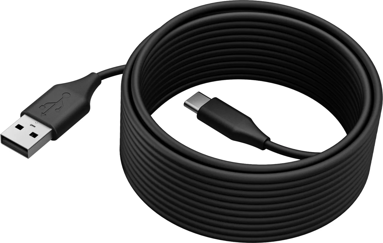 Jabra Panacast USB 3.2 Cable USB-C male - USB-A Μαύρο 5m 14202-11 - Image 1