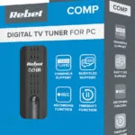 Rebel Rebel TV Tuner για PC / Laptop με Επίγειο Δέκτη DVB-T2 και σύνδεση USB-A