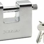 Master Lock 680EURD Ατσάλινο Λουκέτο Τάκου με Κλειδί 80mm Ασημί 680000112