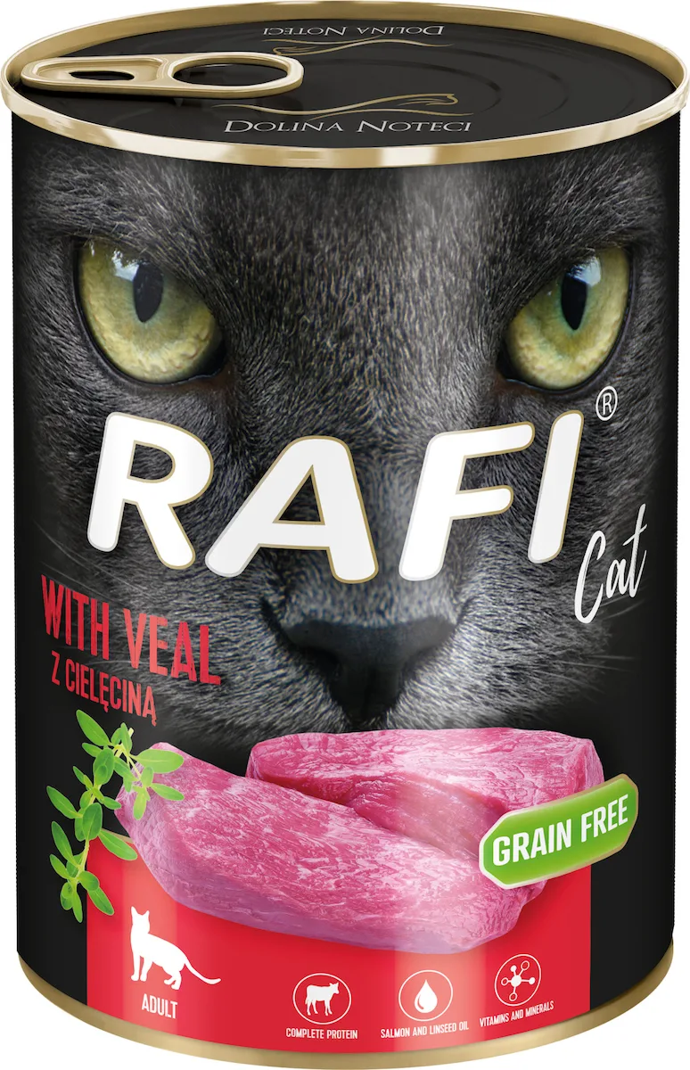20211207162139_dolina_noteci_rafi_cat_adult_moschari_pate_400gr Dolina Noteci Rafi Cat Adult Υγρή Τροφή για Ενήλικες Γάτες σε Κονσέρβα με Μοσχάρι χωρίς Σιτηρά & Γλουτένη 400gr - Image 1