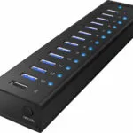 Icy Box USB 3.0 Hub 13 Θυρών με σύνδεση USB-A & Θύρα Φόρτισης και Εξωτερική Παροχή Ρεύματος (IB-AC6113)