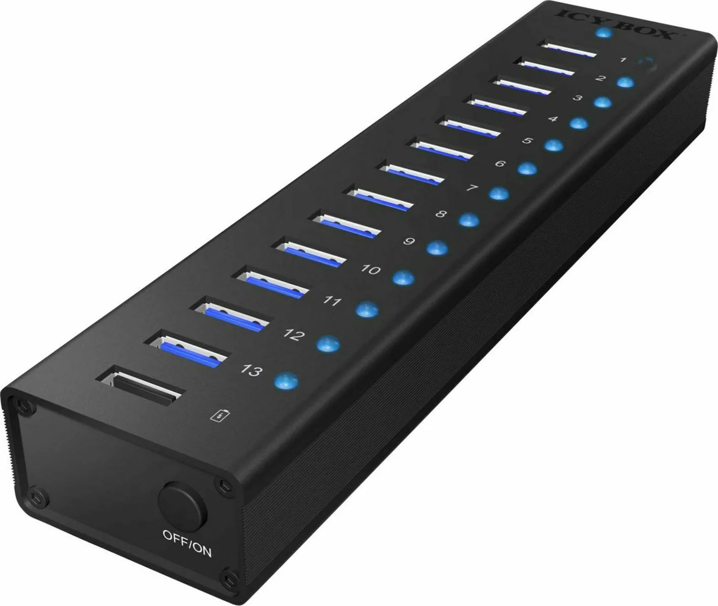 20211207165510_raidsonic_icy_box_ib_ac6113 Icy Box USB 3.0 Hub 13 Θυρών με σύνδεση USB-A & Θύρα Φόρτισης και Εξωτερική Παροχή Ρεύματος (IB-AC6113) - Image 1