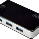 Digitus USB 3.0 Hub 4 Θυρών με σύνδεση USB-A και Εξωτερική Παροχή Ρεύματος (DA-70231)